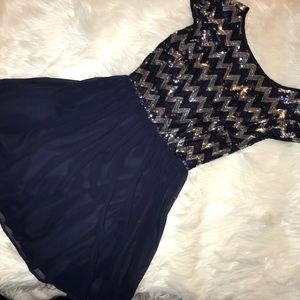 B.Darlin cocktail dress, great for semi-formals.